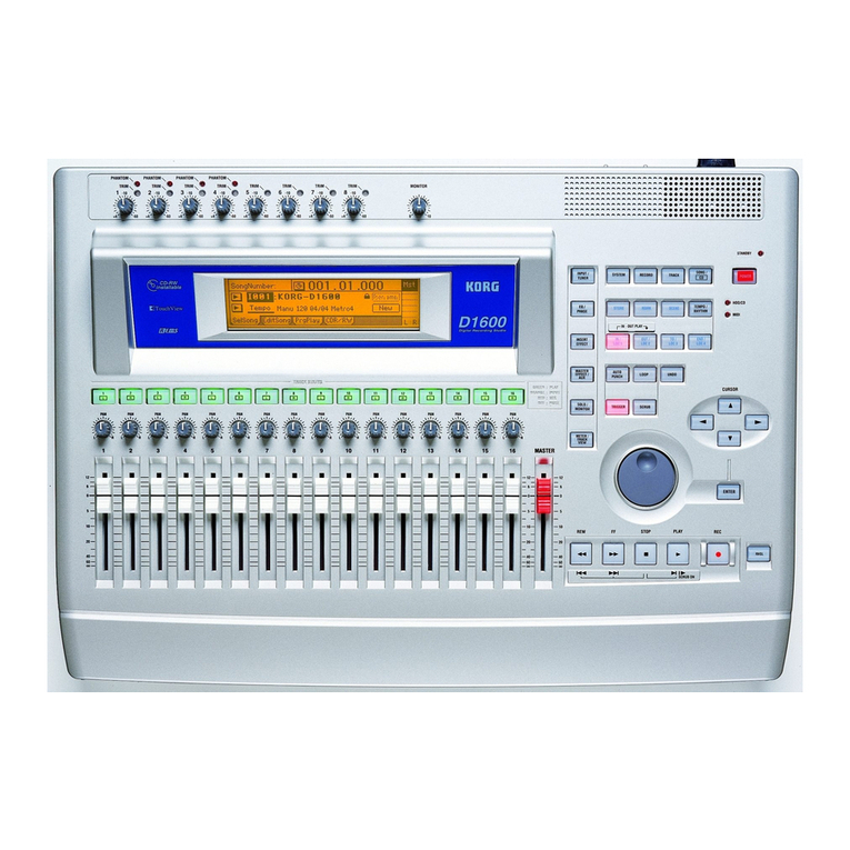 Korg D1600 Leaflet