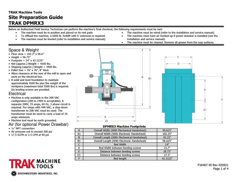 TRAK DPMRX3 Site preparation guide
