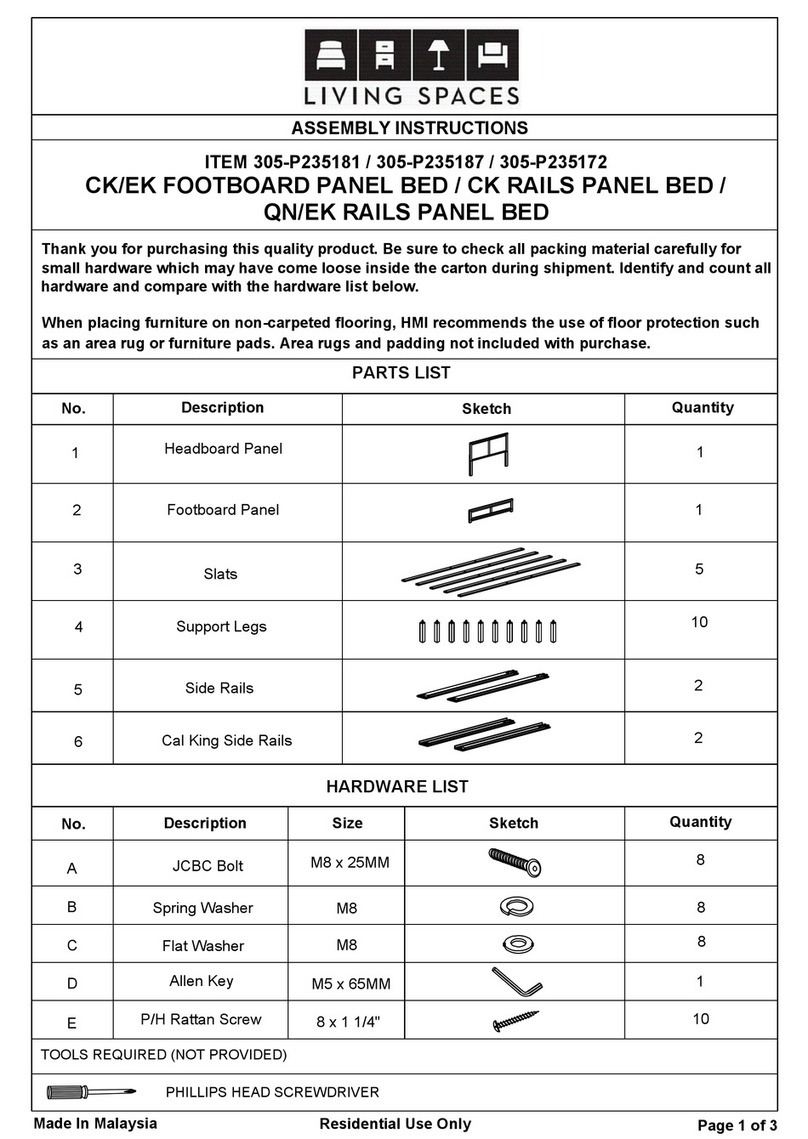 Living Spaces 305-P235181 User manual Living Spaces 305-P235181 User manual