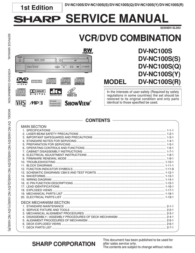 Sharp DV-NC100S User manual