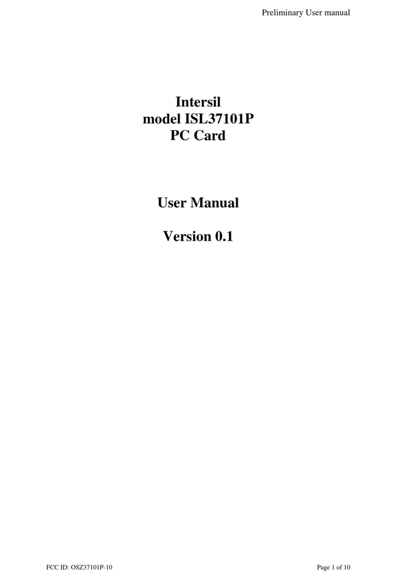 Intersil ISL37101P User manual