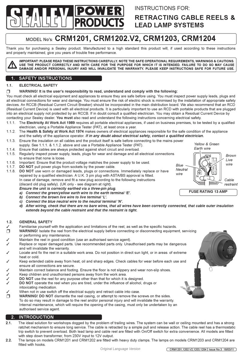 Sealey CRM1201 User manual