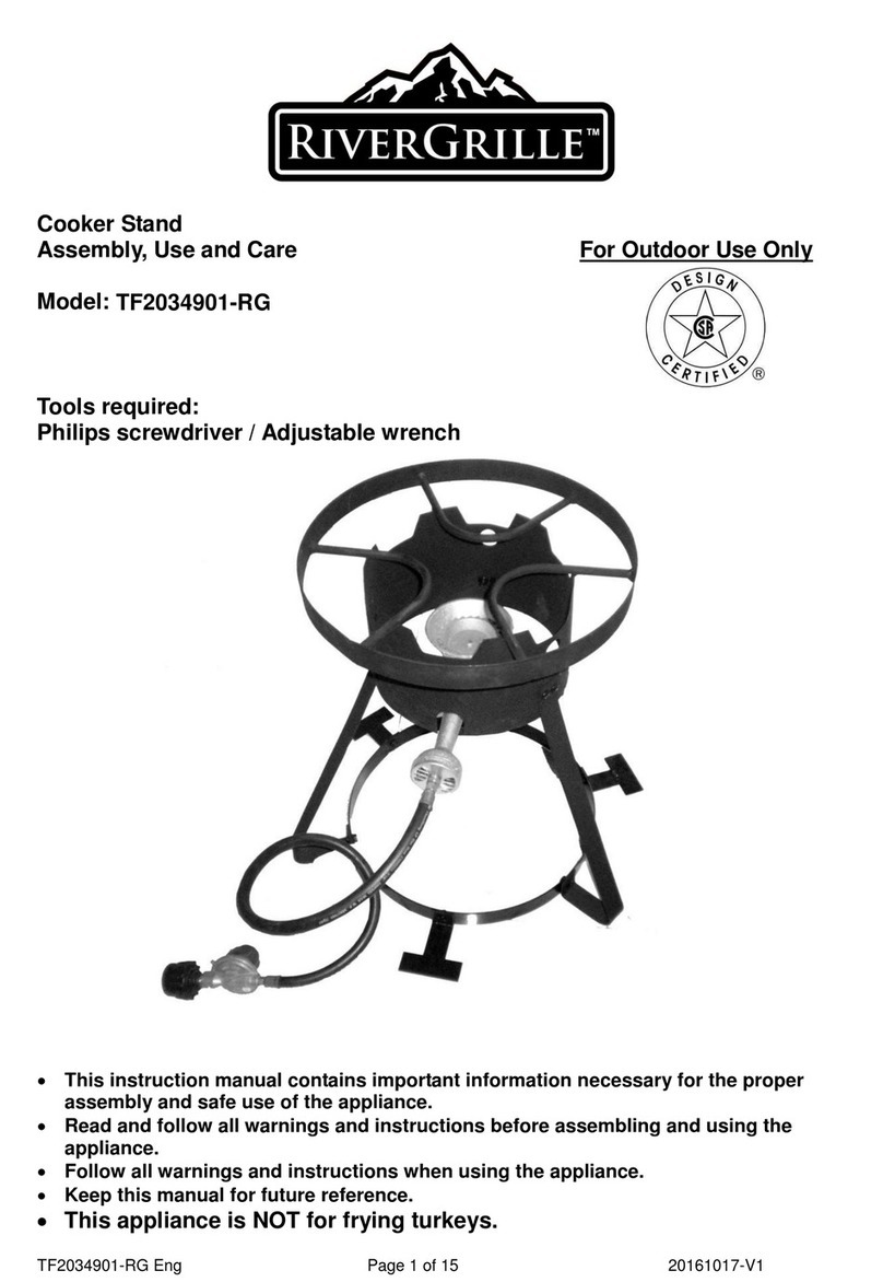 RiverGrille TF2034901-RG Assembly, use and care