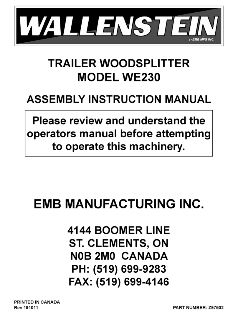 EMB WALLENSTEIN WE230 Assembly & instruction manual