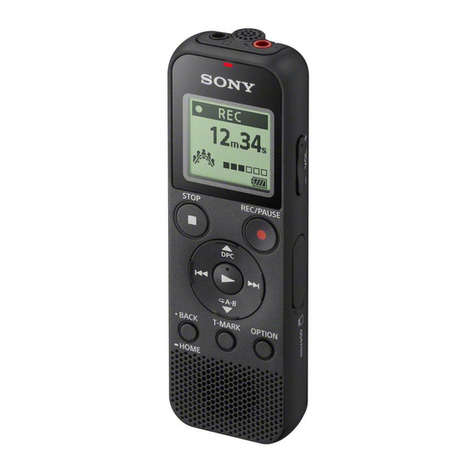 Sony ICD-PX370 Reference guide
