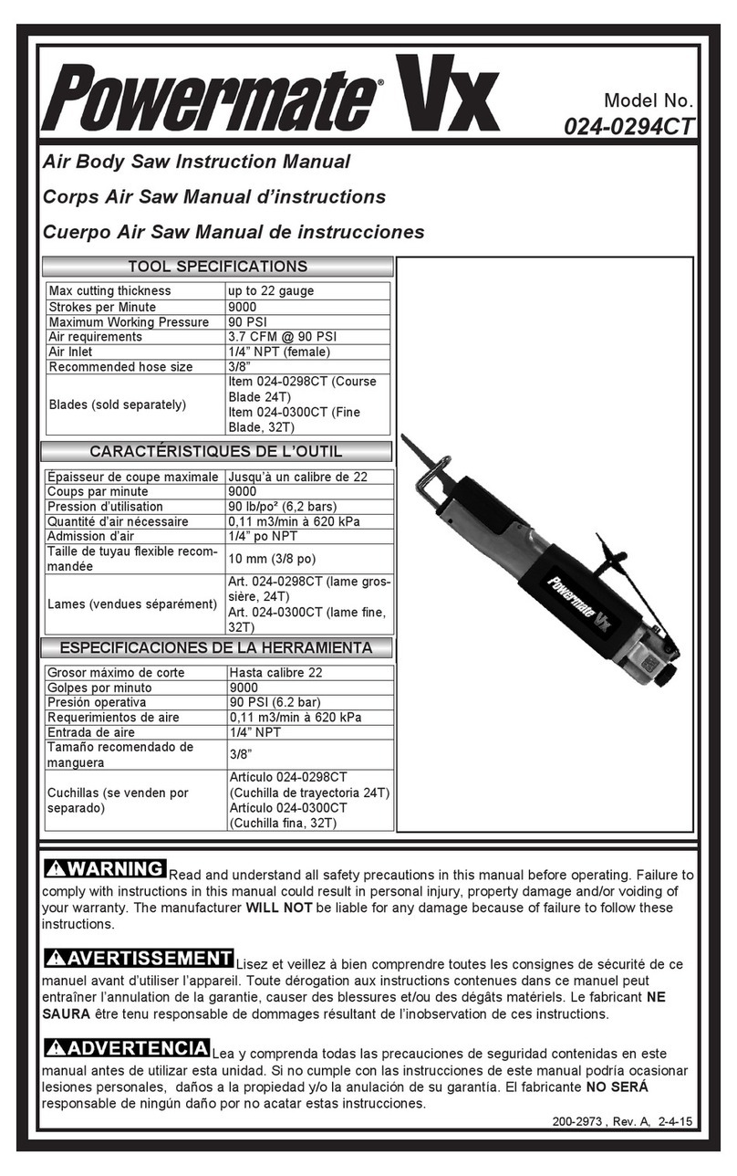 Powermate 024-0294CT instruction manual
