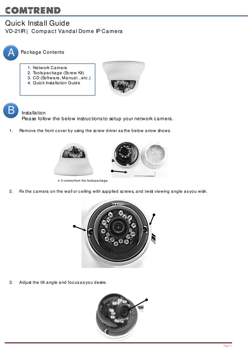 Comtrend Corporation VD-21IR Quick install guide