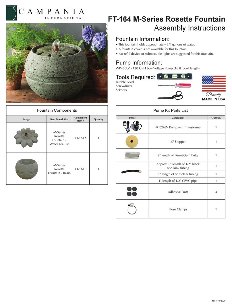 Campania International Rosette M Series Assembly instructions Campania International Rosette M Series Assembly instructions