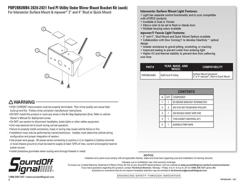 Soundoff Signal mpower Fascia 4 User manual