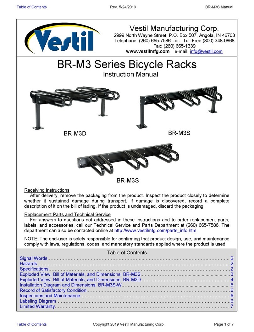 Vestil BR-M3 Series instruction manual