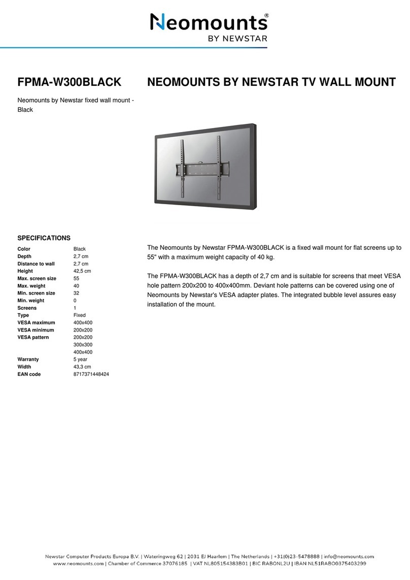 New Star Neomounts FPMA-W300BLACK User manual New Star Neomounts FPMA-W300BLACK User manual