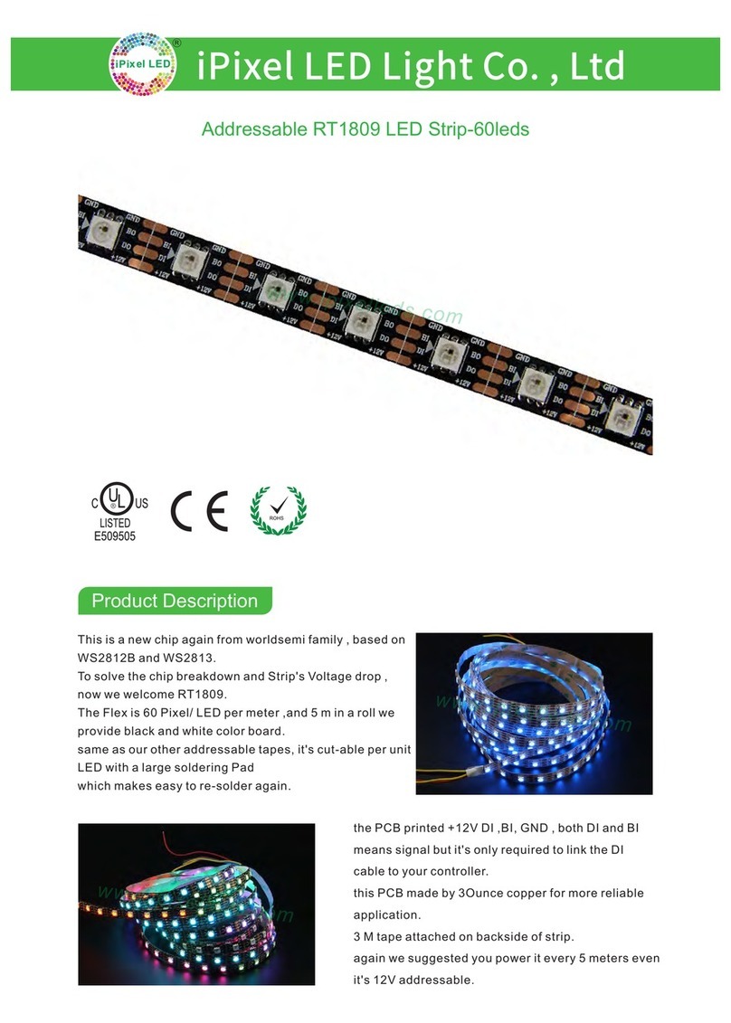 iPixel LED Light S010060CB3SD2 installation instructions