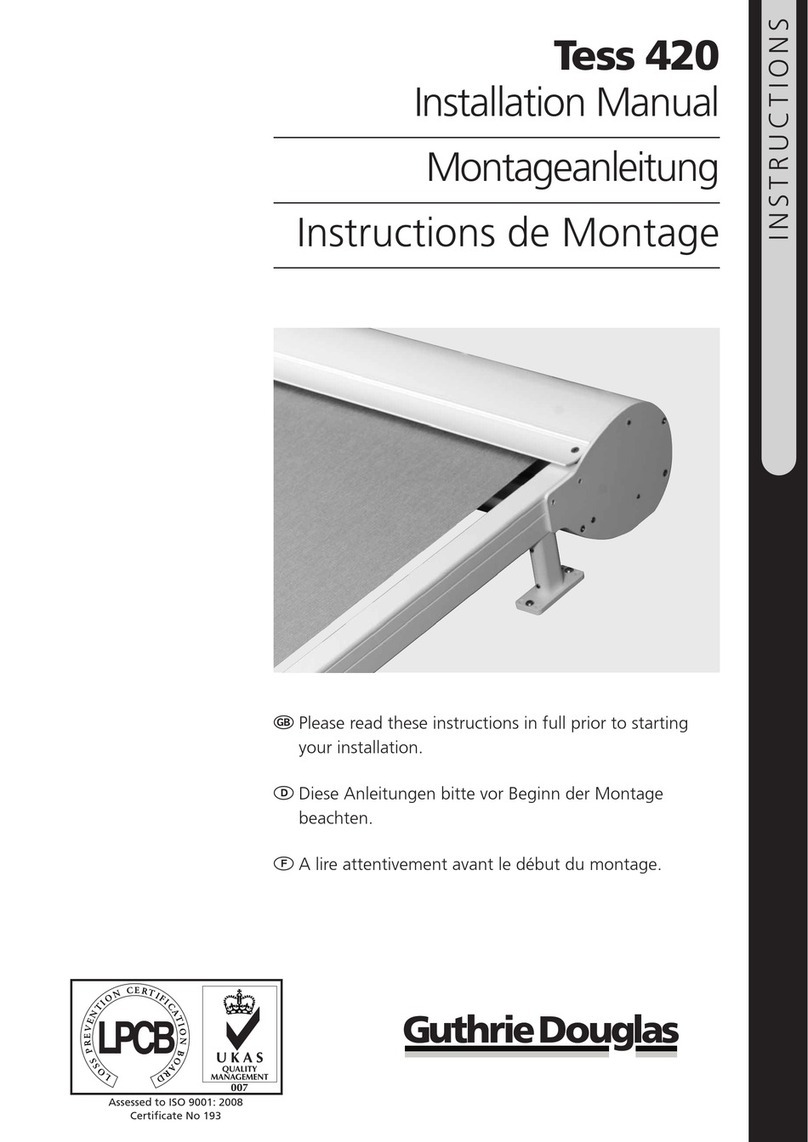 Guthrie Douglas Tess 420 installation manual