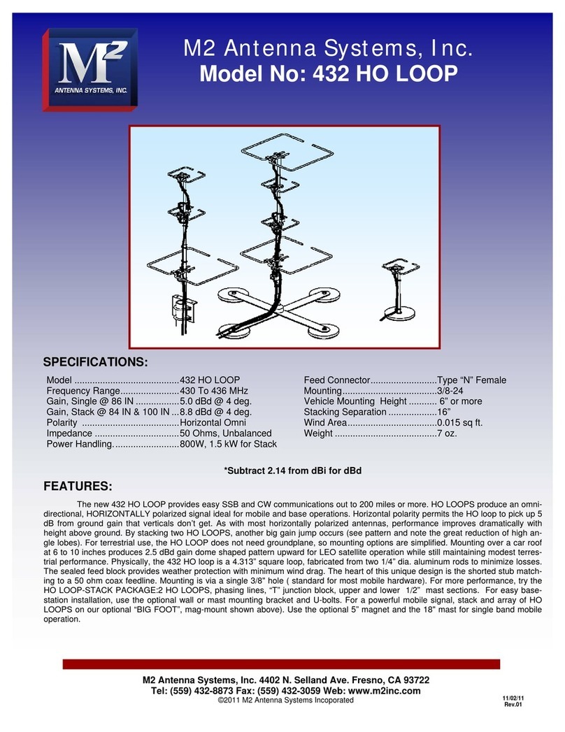 M2 Antenna Systems 32 HO LOOP User manual