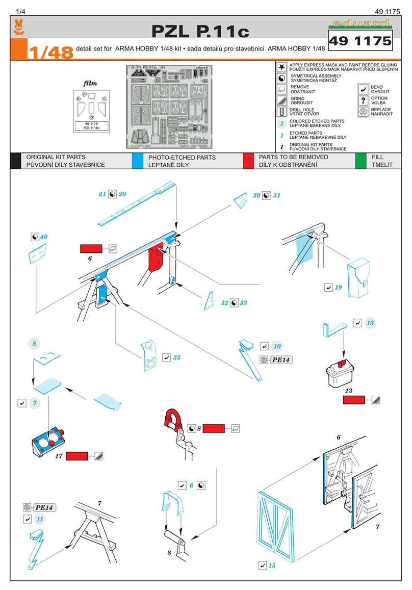 Eduard PZL P.11c User manual Eduard PZL P.11c User manual