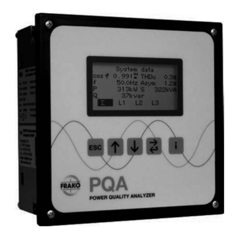 frako PQA 1101 operating manual
