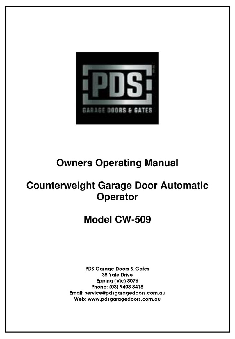 PDS CW-509 Owner's operating manual