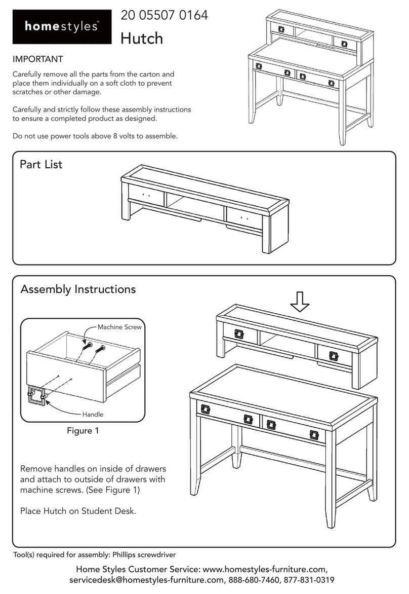 Home Styles Hutch 20 05507 0164 User manual Home Styles Hutch 20 05507 0164 User manual