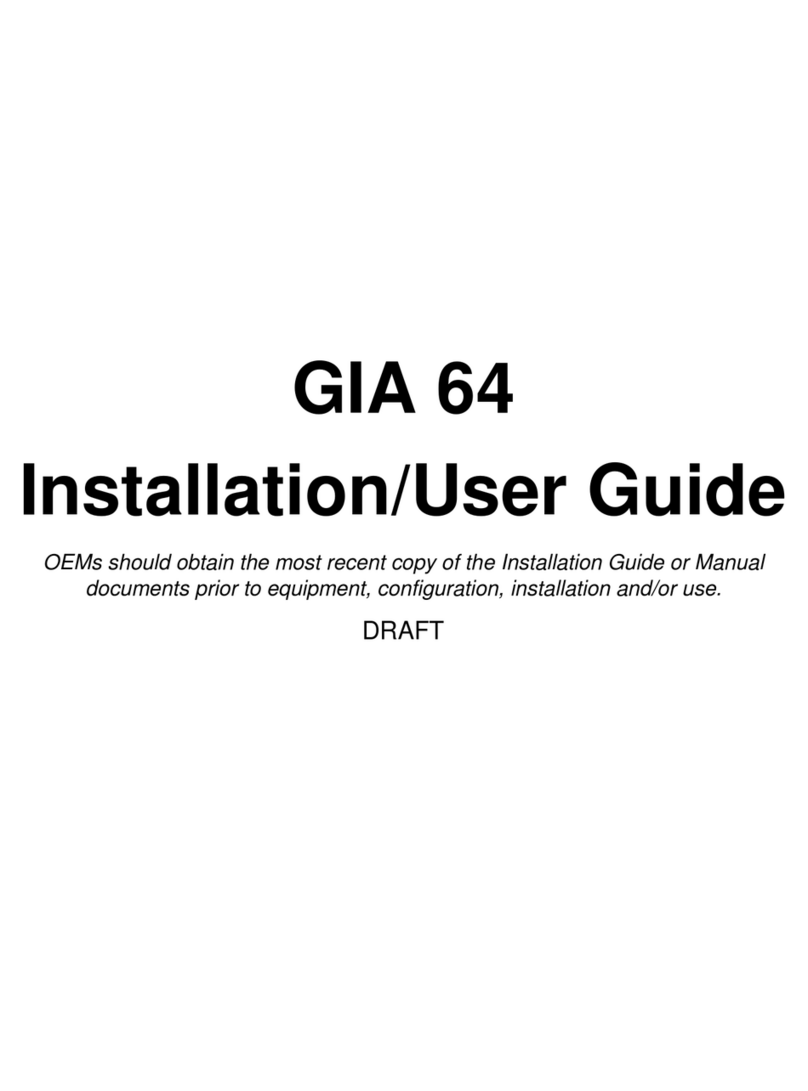 Garmin GIA 64 Installation & user guide
