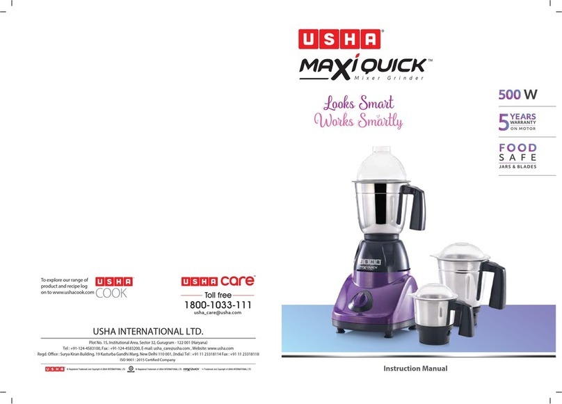 usha MAXIQUICK MQ500M13 instruction manual usha MAXIQUICK MQ500M13 instruction manual