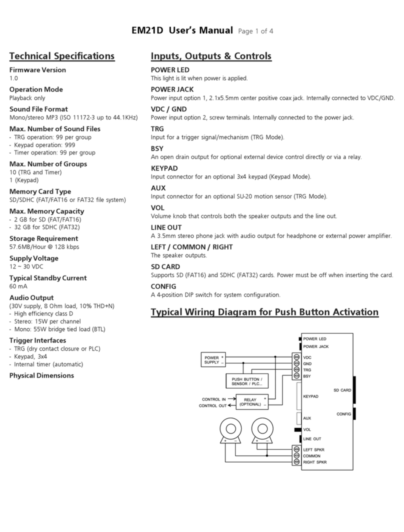Eletech EM21D user manual