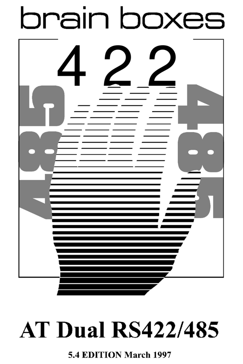 Brainboxes PCI Velocity RS422 User manual