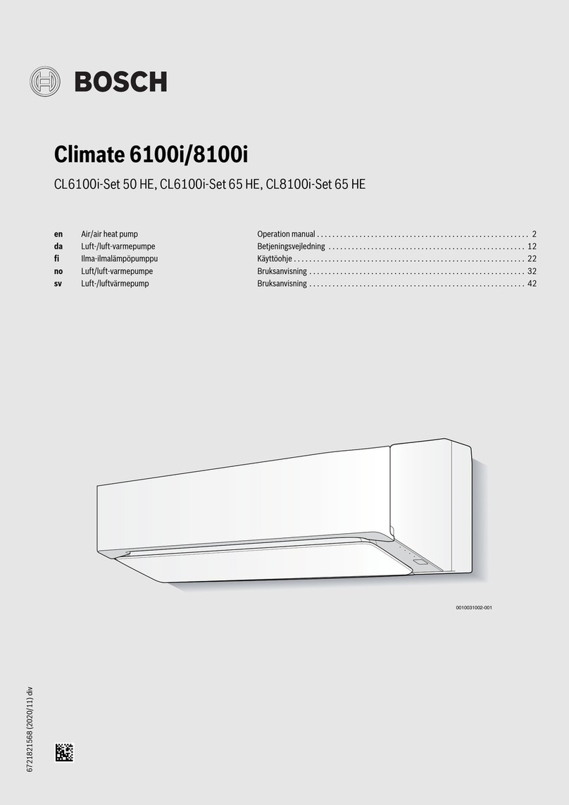 Bosch Climate 6100i Operation manual