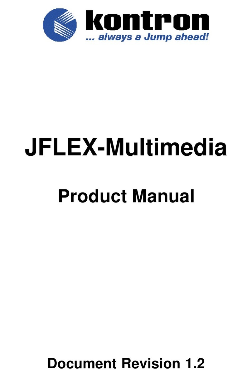Kontron JFLEX-Multimedia product manual