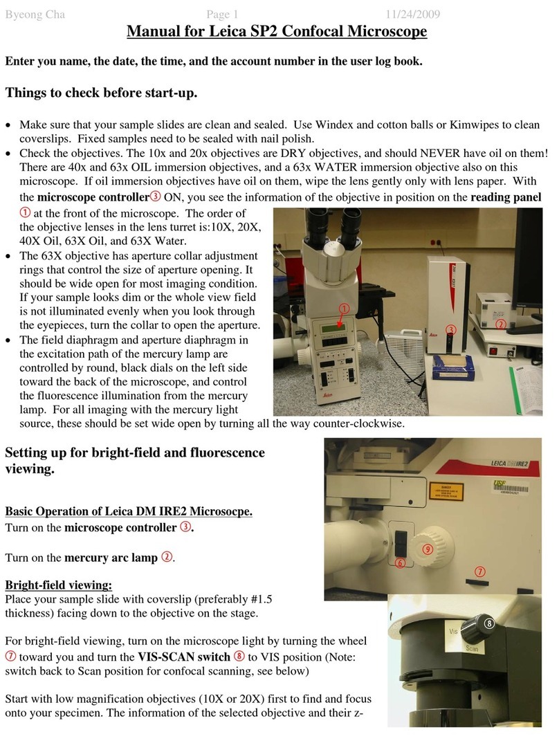 Leica SP2 User manual