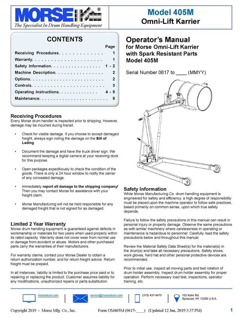 morse 405M User manual