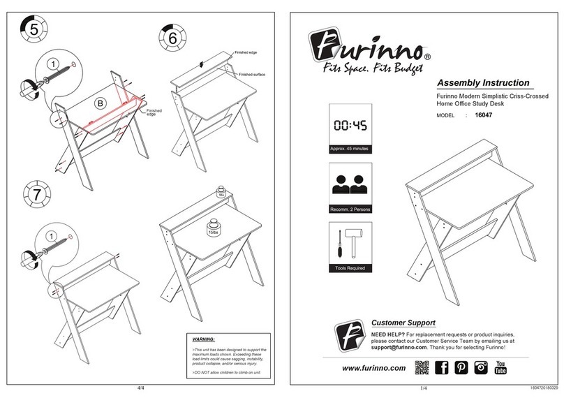 Furinno 16047 Assembly instruction Furinno 16047 Assembly instruction