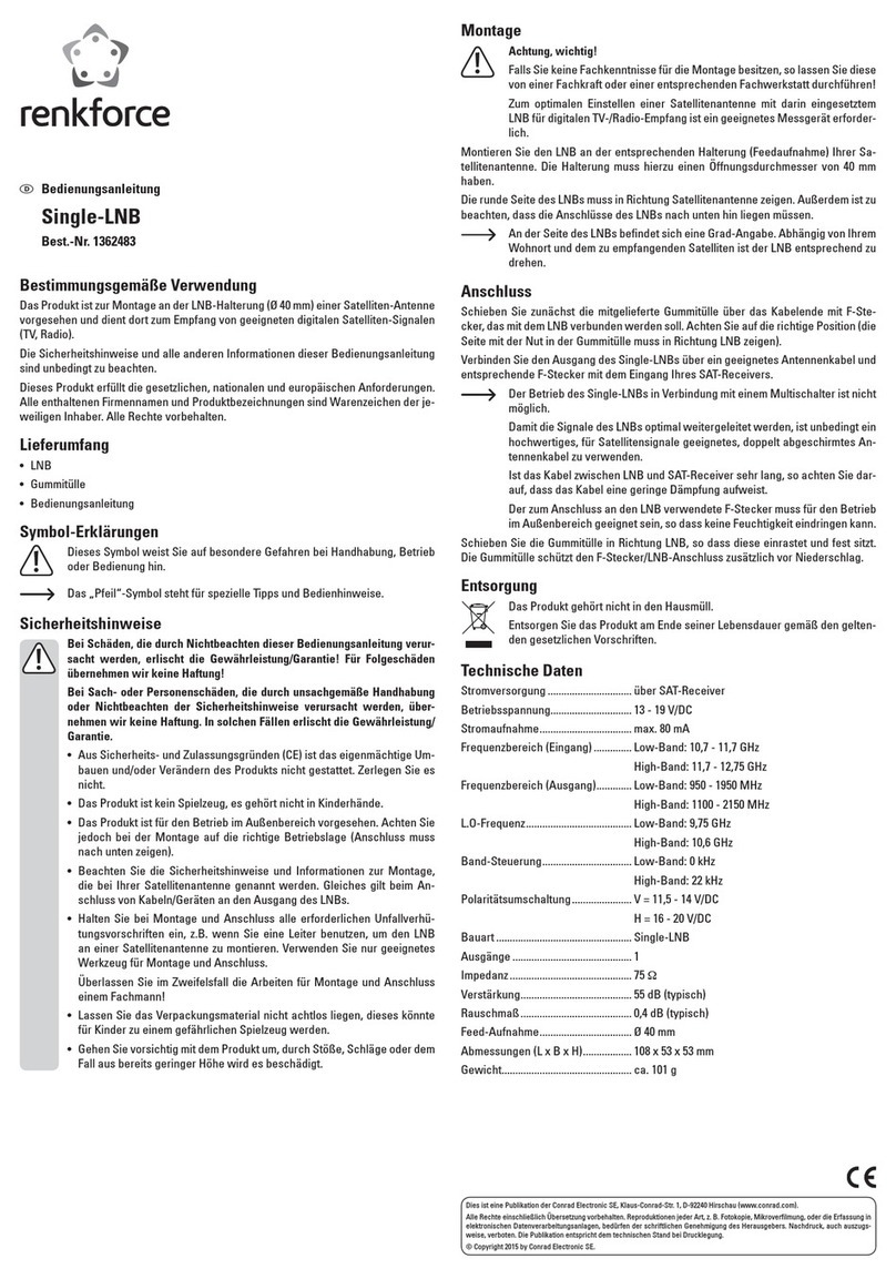 Renkforce 1362483 User manual