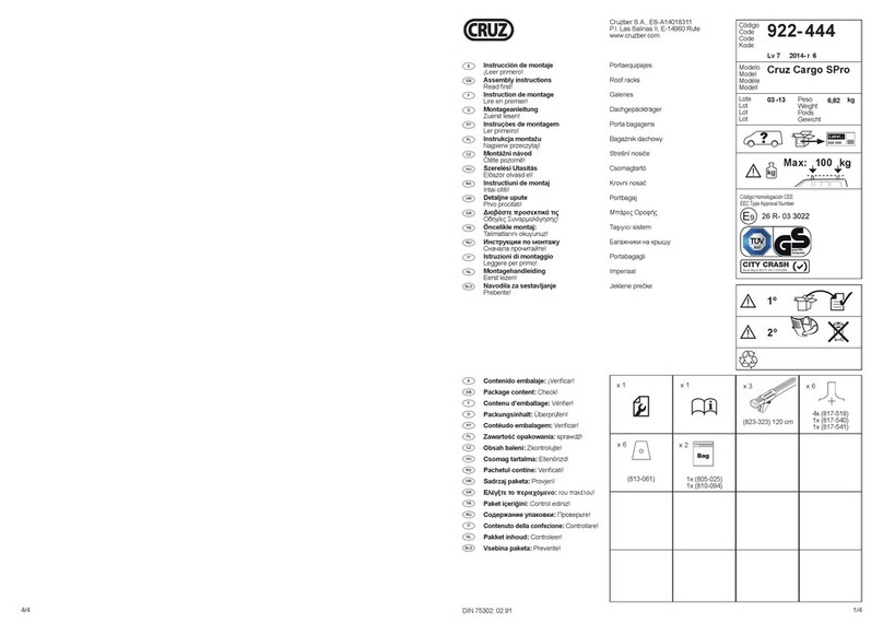 Cruz Cargo SPro Assembly instructions
