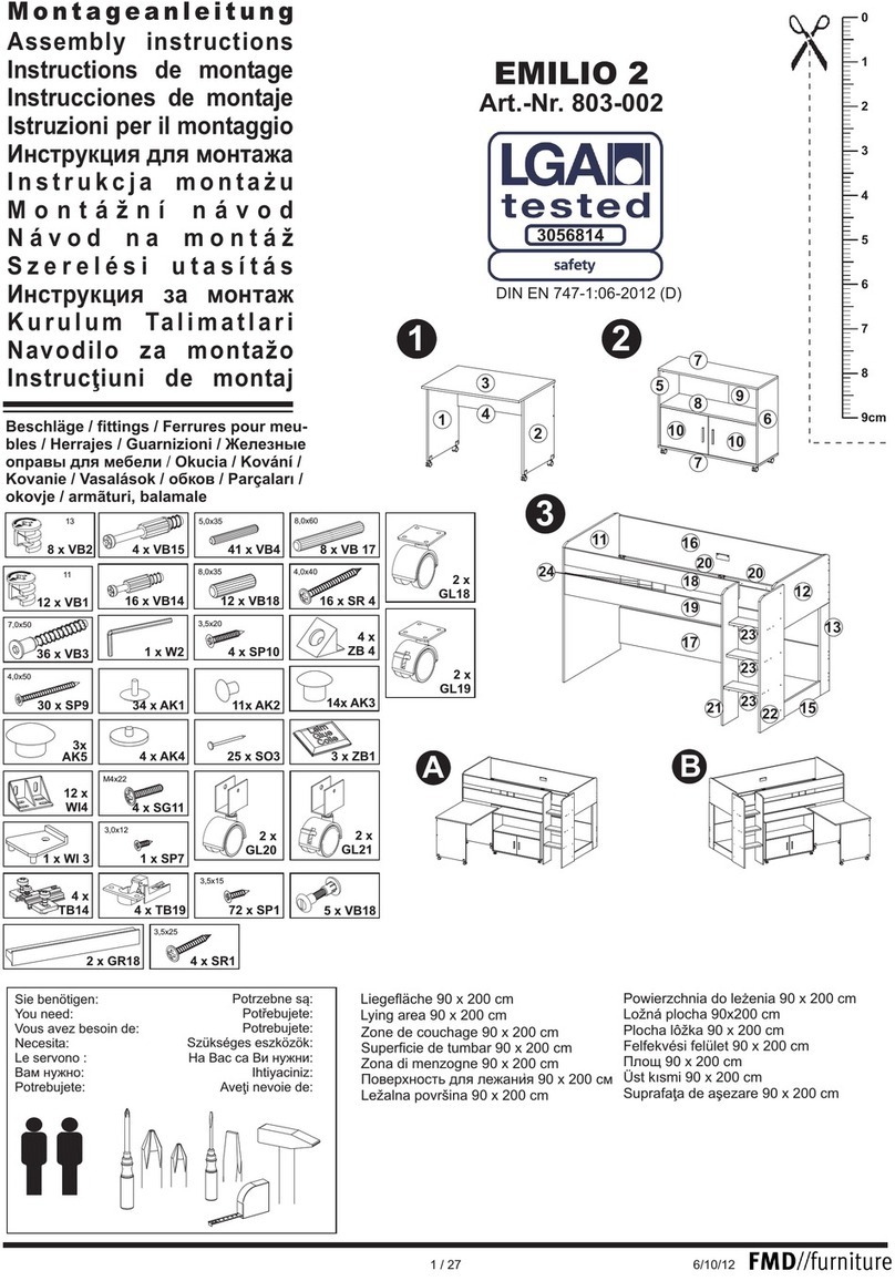 FMD Furniture EMILIO 2 Assembly instructions FMD Furniture EMILIO 2 Assembly instructions