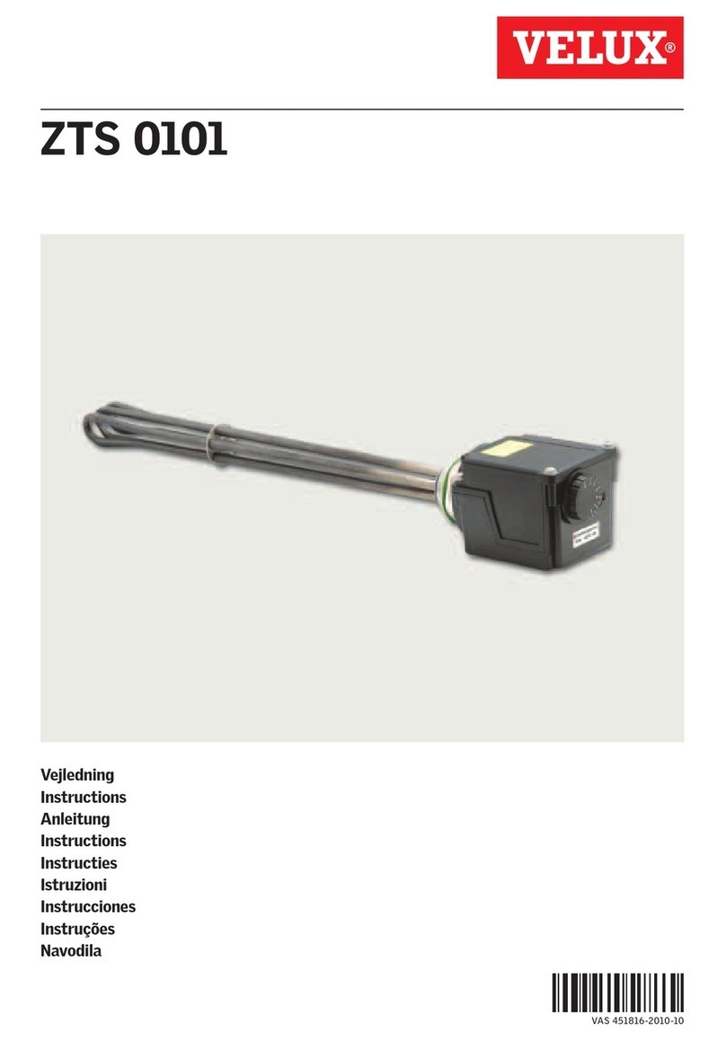 Velux ZTS 0101 User manual