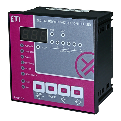 ETI PFC6DA TECHNICAL MANUAL OF INSTALLATION