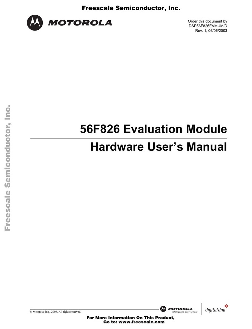 Motorola DSP56F826EVM Instructions for use Motorola DSP56F826EVM Instructions for use