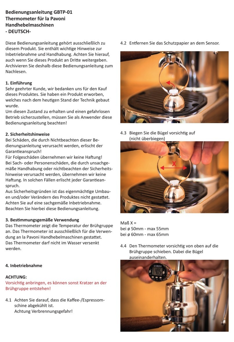 Geisinger GBTP-01 operating instructions