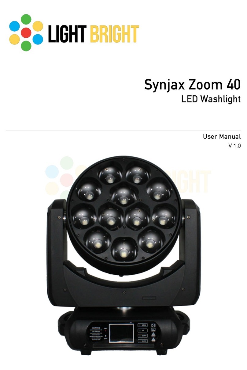 Light Bright Synjax Zoom 40 user manual