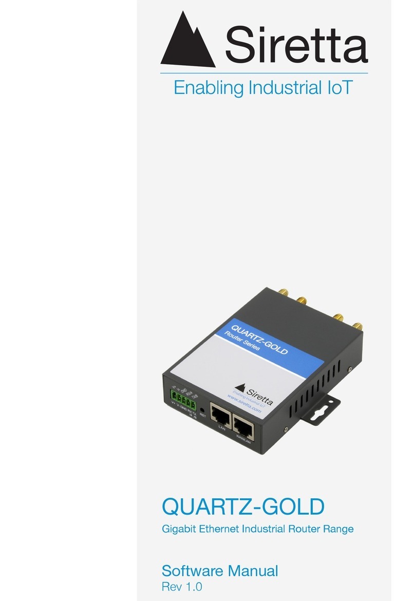 SIRETTA QUARTZ-GOLD Software manual