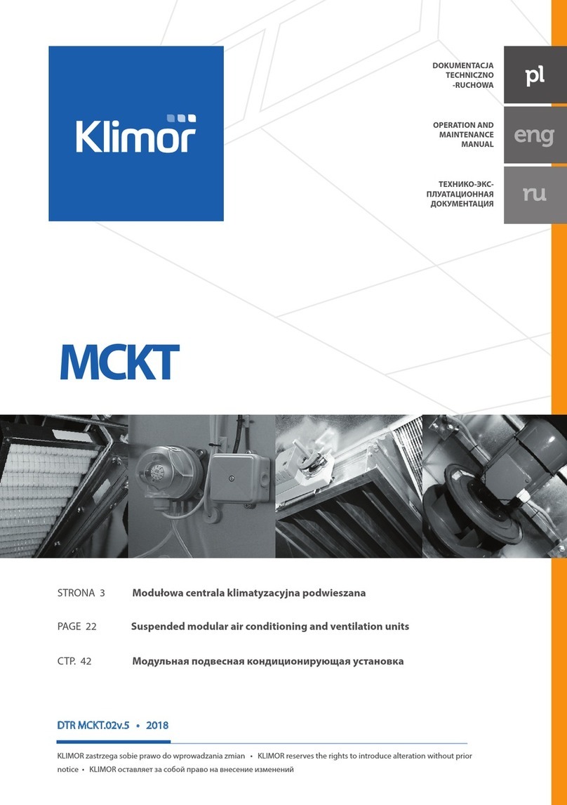 Klimor MCKT User manual