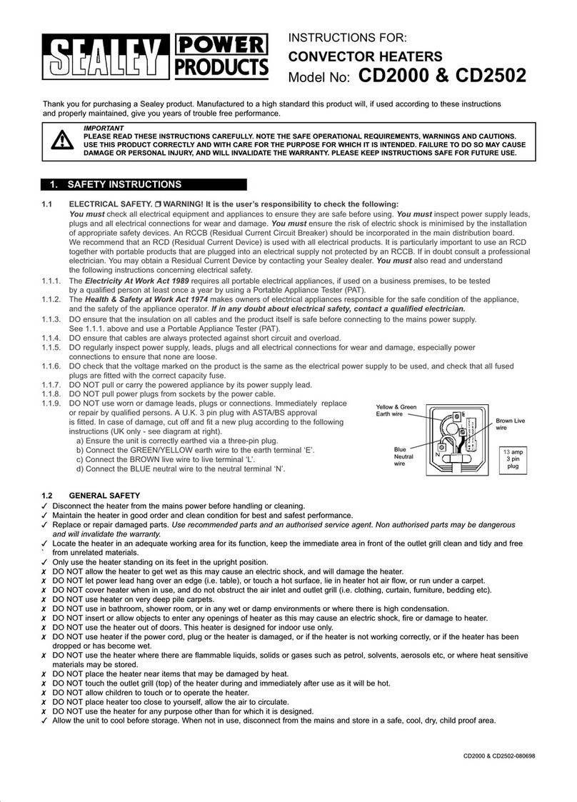 Sealey Power Products CD2000 instructions