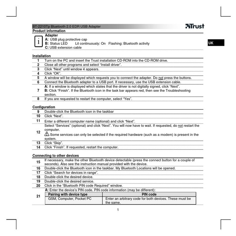Trust BT-2210Tp User manual Trust BT-2210Tp User manual