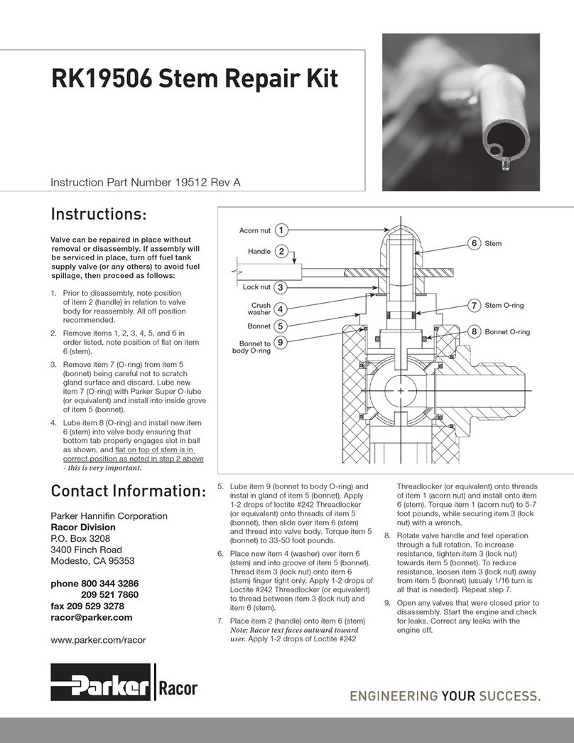 Parker Racor RK19506 User manual