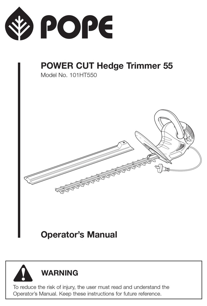 Pope 101HT550 Operator's manual