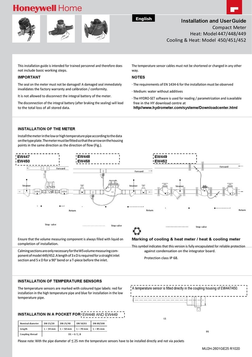 Honeywell Home 447 Installation and user guide