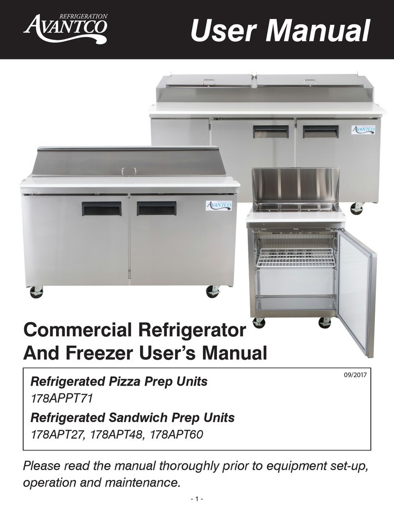 Avantco APPT71 User manual