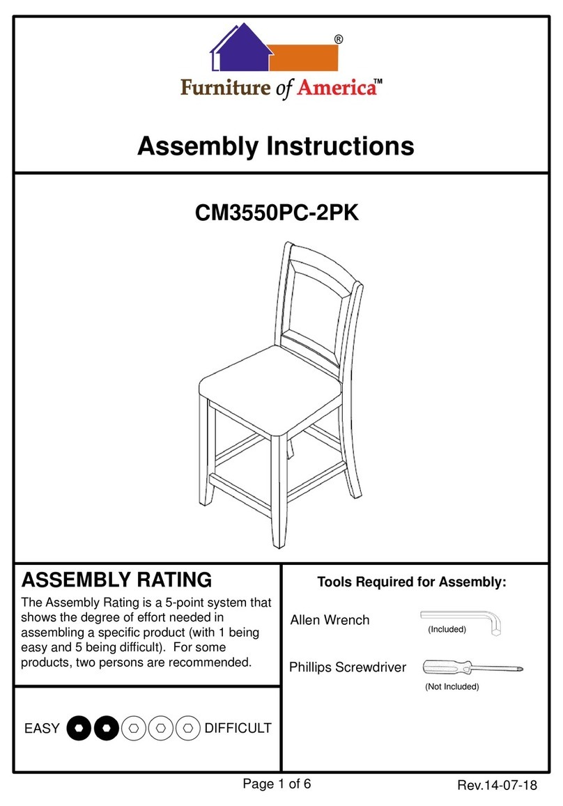 Furniture of America CM3550PC-2PK Assembly instructions Furniture of America CM3550PC-2PK Assembly instructions