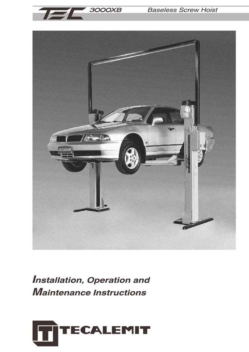 TECALEMIT 3000XB Installation, operation and maintenance instructions
