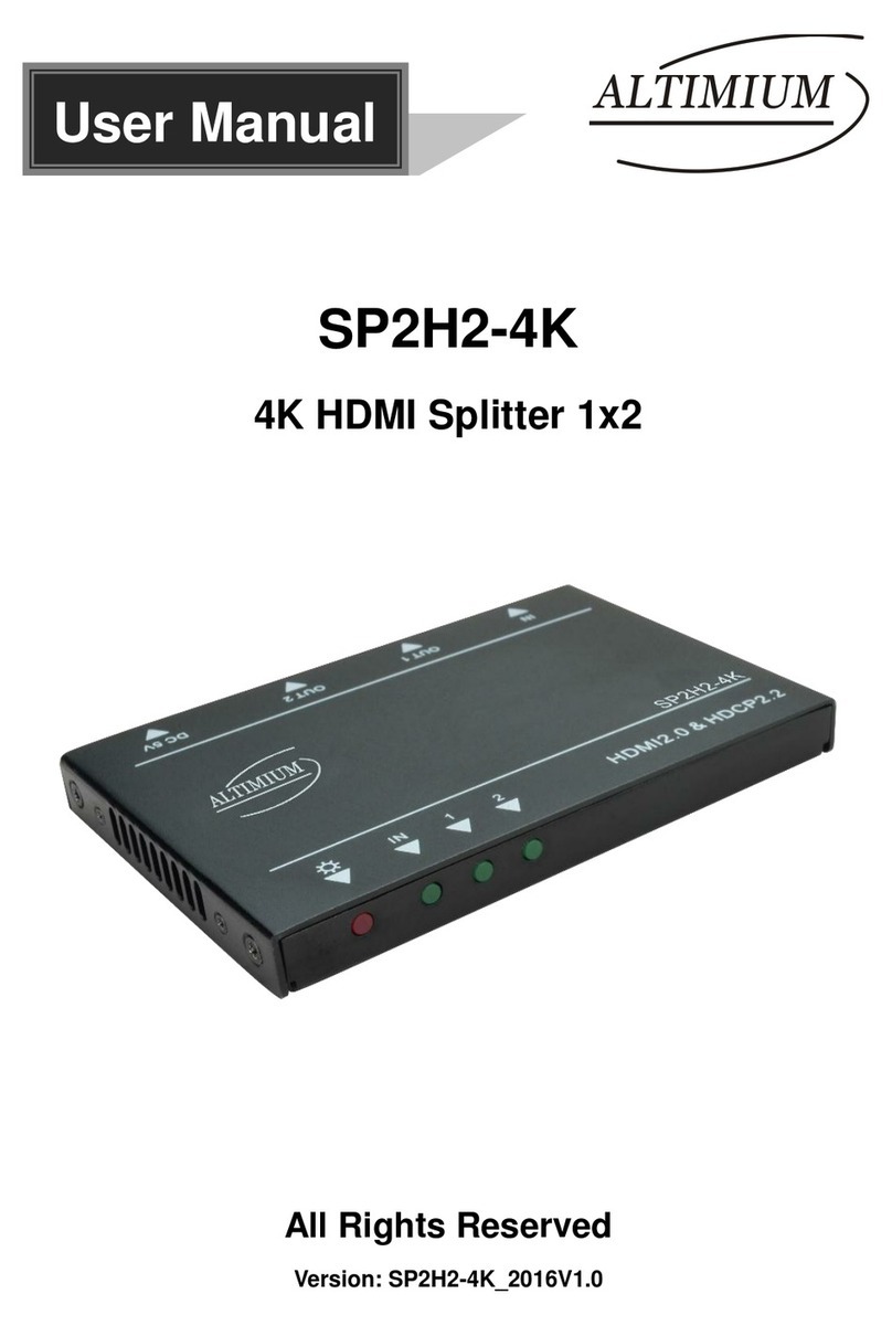 Altimium SP2H2-4K User manual